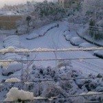 снежное утро в Иерусалиме